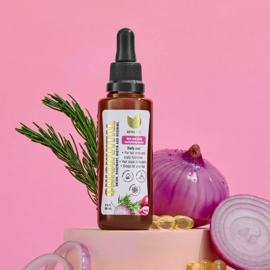 ONIONVITAL Sérum con Cebolla - Gotas para el Cabello (60 ml/2.02 FlOz)