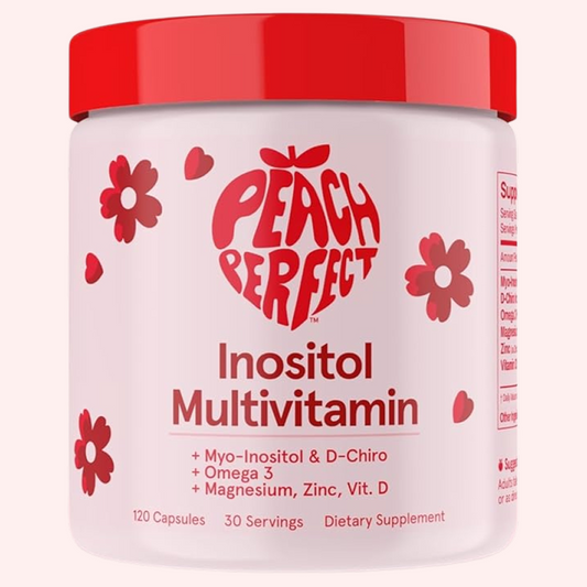Inositol Peach Perfect – Multivitamínico Femenino + Omega-3 (120 cápsulas)